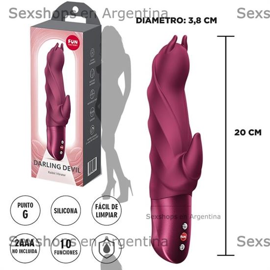 Darling Devil vibrador para estimulacion de punto G y clitoris